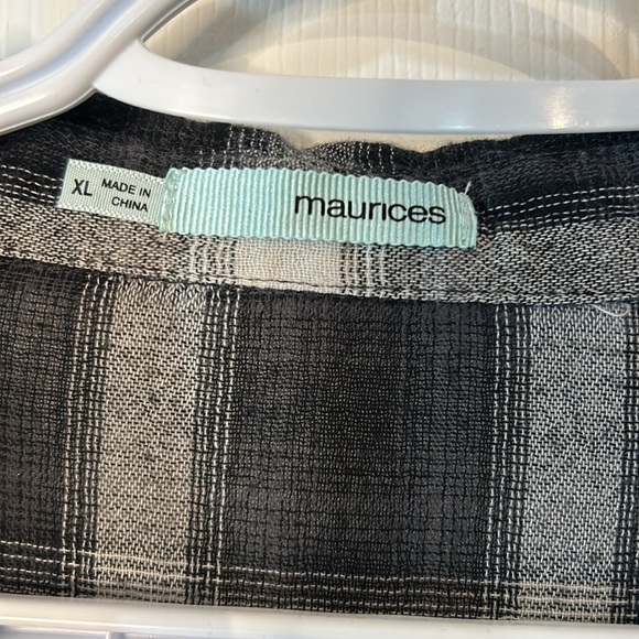 MAURICE plaid 100% cotton Tunic - Picture 2 of 11